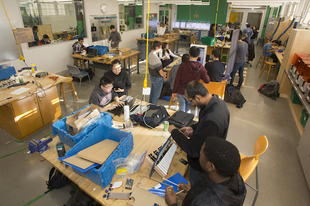 The Tech Spark is the new collection of collaborative student maker spaces including areas for design, rapid fabrication, 3-D printing, and more. 