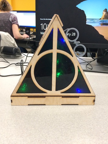 student projects in the maker space