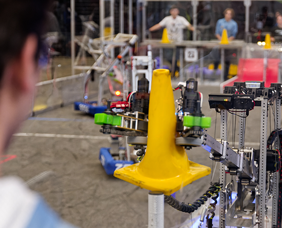 robot that could offer a safe alternative to current practices that require people to place cones around roadside construction sites