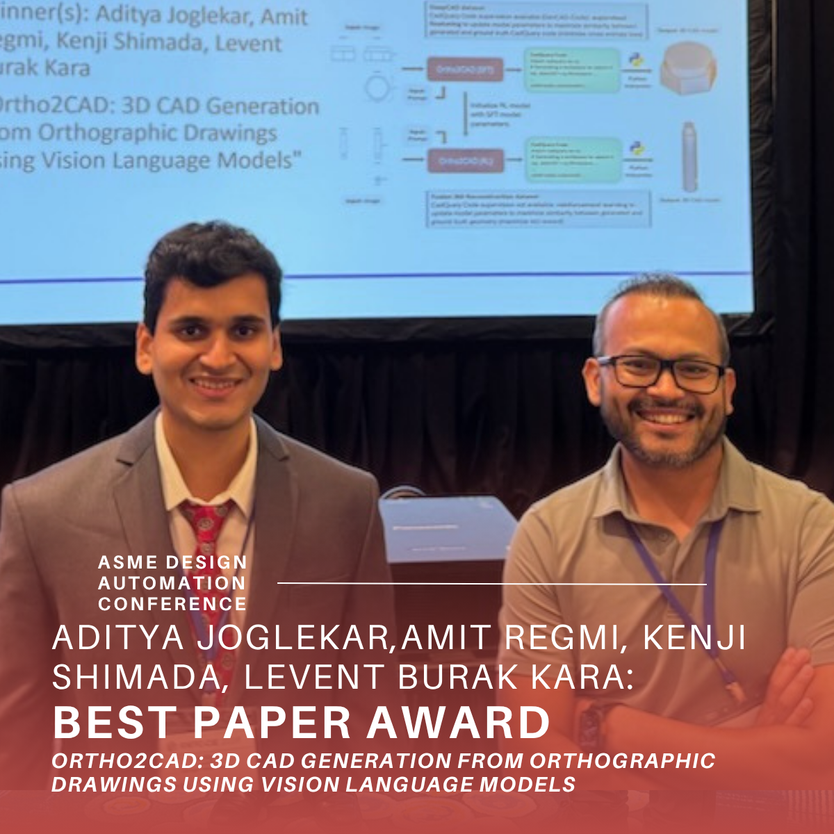 two men winning award