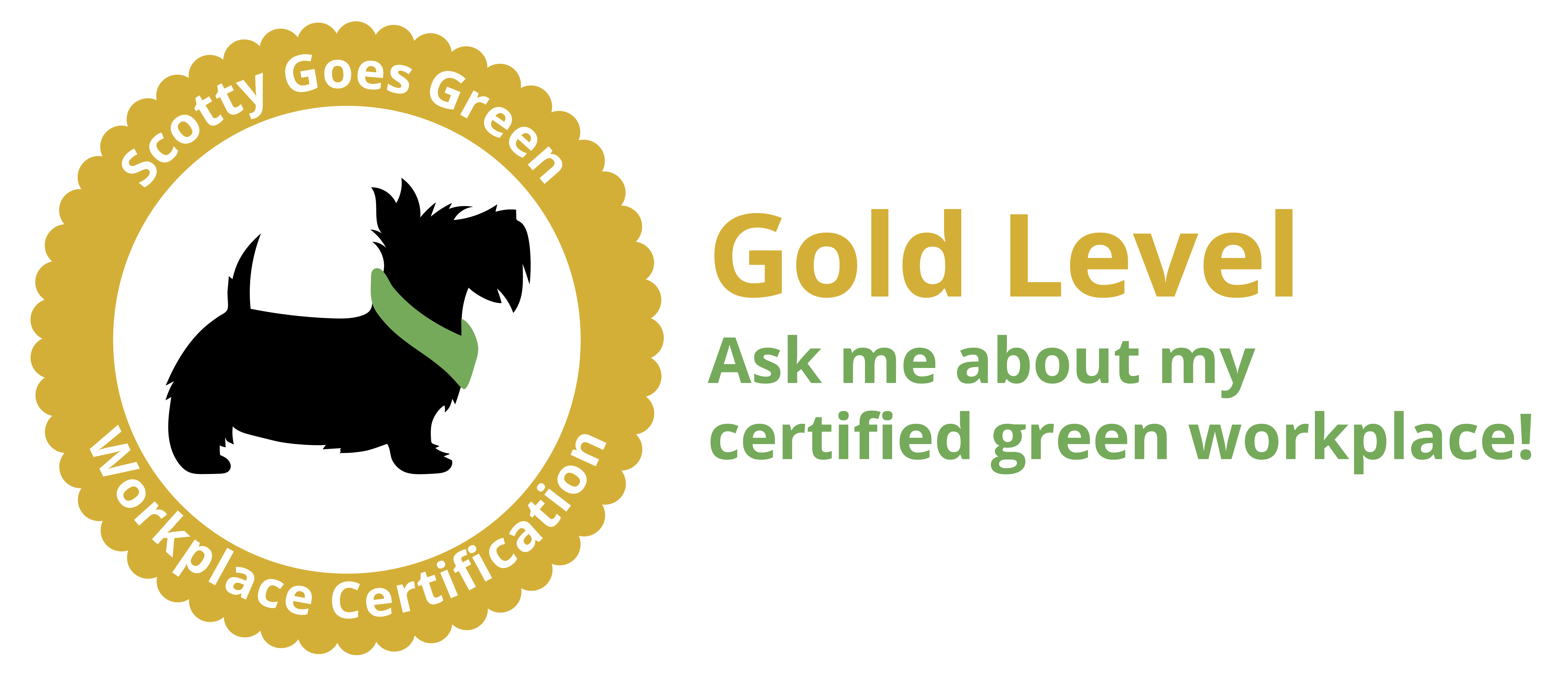 gold certification in scotty goes green